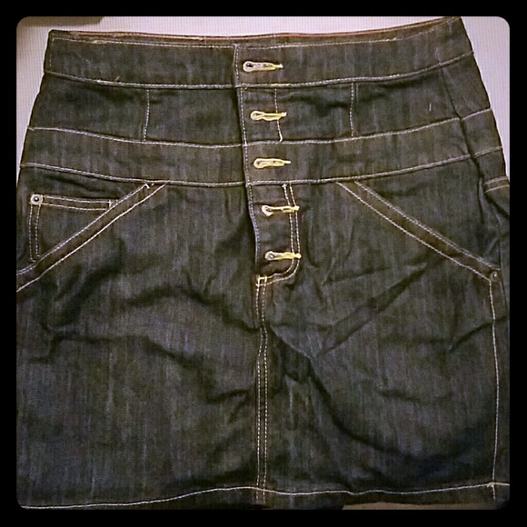 Dkny dark jean skirt - Picture 1 of 4