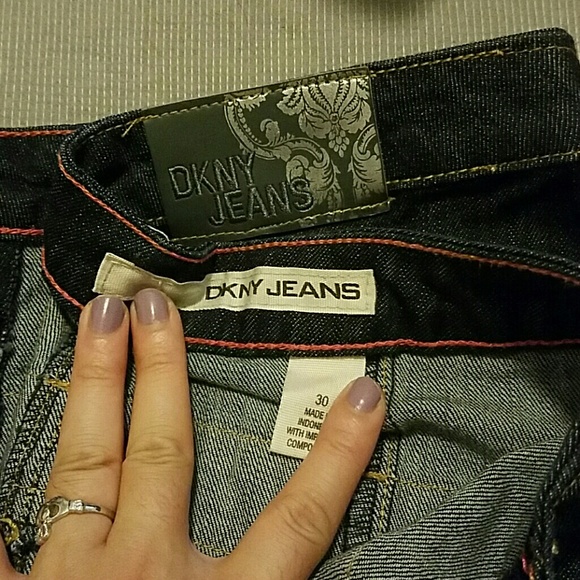 Dkny dark jean skirt - Picture 3 of 4