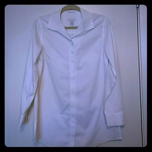 Chico's crisp white dress shirt 0 S