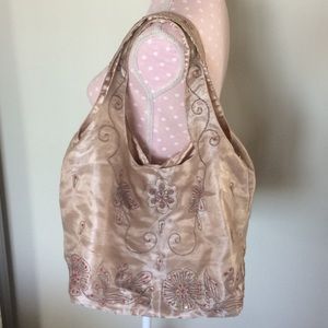 (WILL BE DONATED 2/10/17)Pink Bag w/ Flower Design