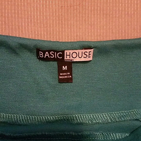 Turquoise mini fitted stretch skirt - Picture 4 of 4