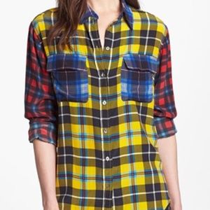 Equipment 'Signature' Plaid Silk Shirt