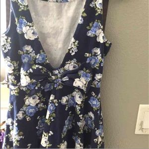A floral print dress