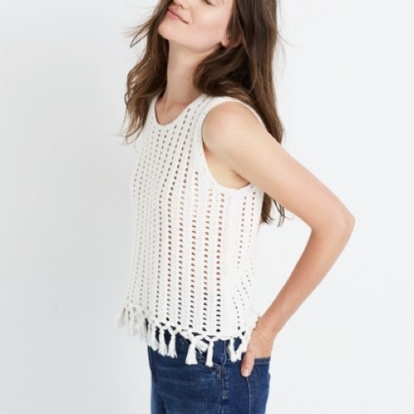 Madewell Sweaters - Madewell Fringe Sweater Tank