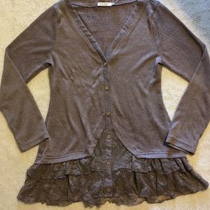 Mocha colored cardigan