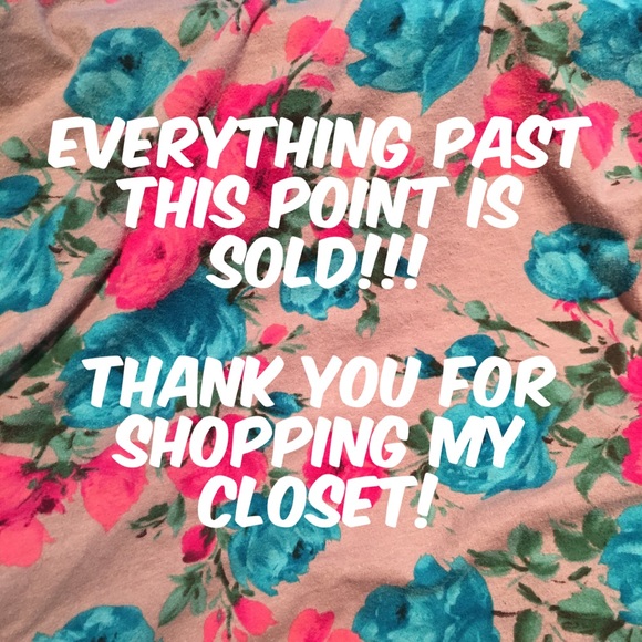 Thank you for shopping my closet!!