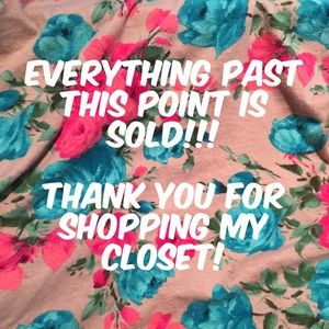 Thank you for shopping my closet!!