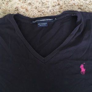 Women's Ralph Lauren Polo Sport Navy V-Neck