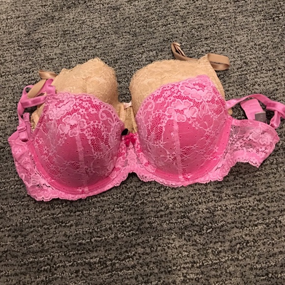 Victoria secret lined Demi bras