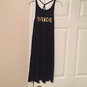 Express bride black dress