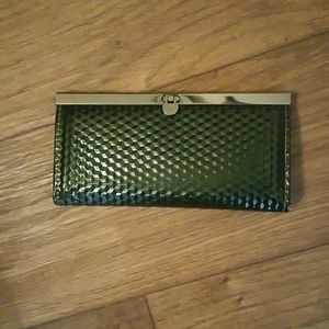 Metallic Green Wallet