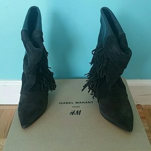 Isabel Marant for H&M Suede Fringe booties