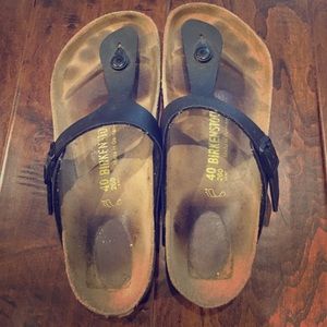 Black Birkenstock sandals