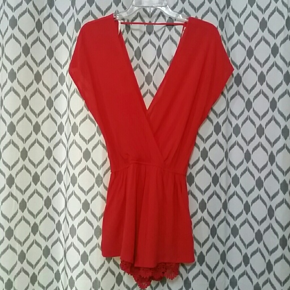 NWT Red Romper