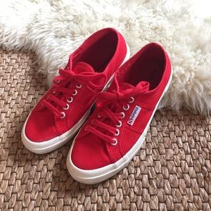 Superga Red Canvas Sneakers sz 39 (US 6.5)