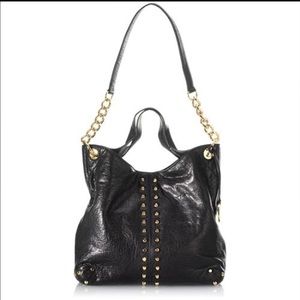 Michael Kors Lrg Uptown Astor hobo tote gold stud