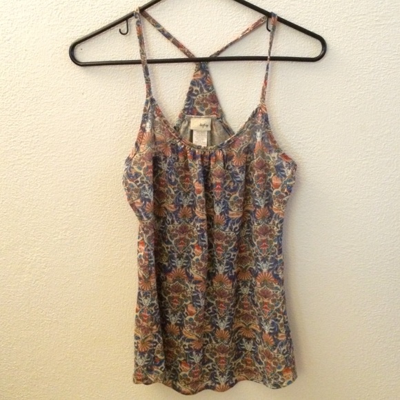 Daytrip metallic racer back top