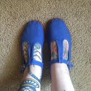 Blue Urban Outfitters Mary Janes