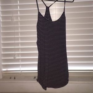 Blue/white striped tank top