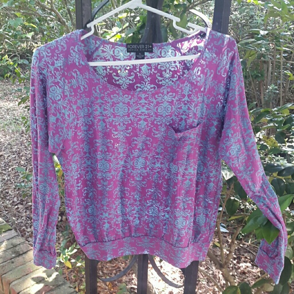 Pink and terquise top