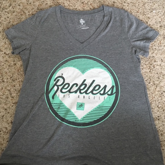 Young & Reckless V-Neck XL Gray/Mint