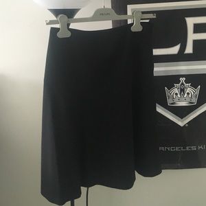 Theory black A-line skirt