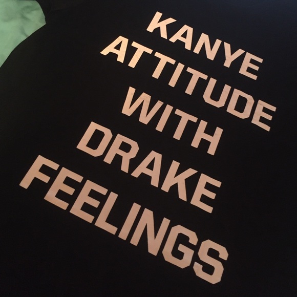 Kanye Attitude With Drake Feelings Short Sleeve T - Picture 2 of 5