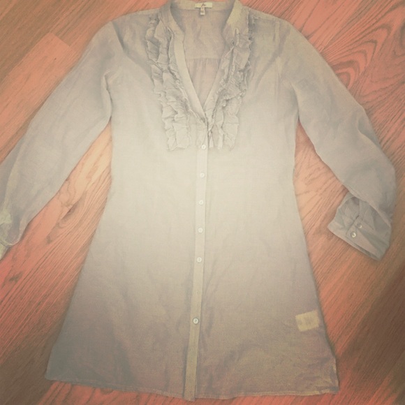 Silk and Cotton, super soft, button up dress