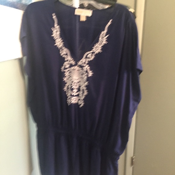 Nice looking Navy Blue and White Shirt