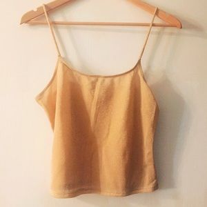 victoria's secret gold sparkly cami / tank top