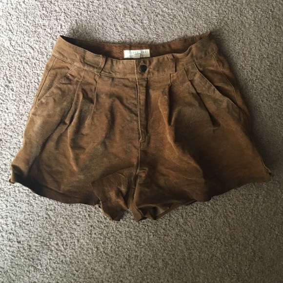 Suede shorts