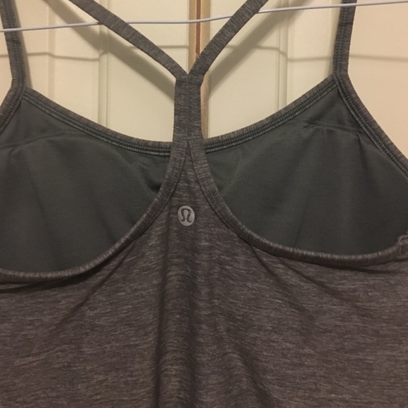 Lululemon Power Y Tank in Medium Heathered Gray, 6