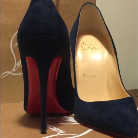 Size 6 Navy blue suede Louboutins. Brand new! 😍 - Picture 2 of 3