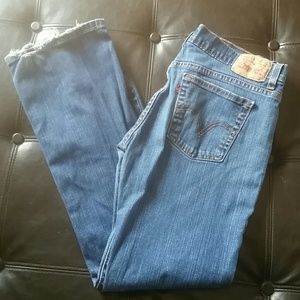 Levi's jeans medium wash boot cut women's 8 M