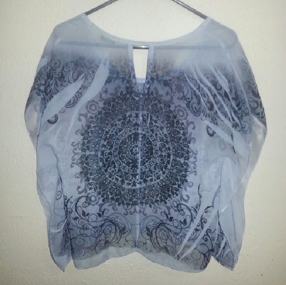 Butterfly Sleeve Sheer Cover - Picture 2 of 4