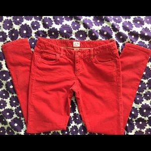 Mossimo Red Corduroy Skinnies