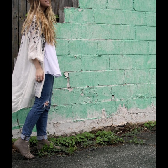 Free People Falling Flowers Kimono Jacket