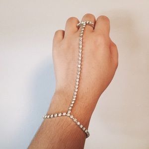 Rhinestone Hand Harness