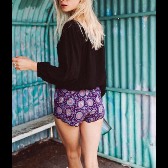 Arnhem Printed Purple Short
