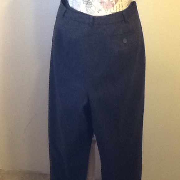 ANN TAYLOR CHARCOAL GRAY DRESS PANTS - Picture 2 of 4