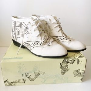 White Urban Outfitters Ankle Boots