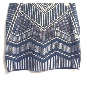 Express sequined mini skirt