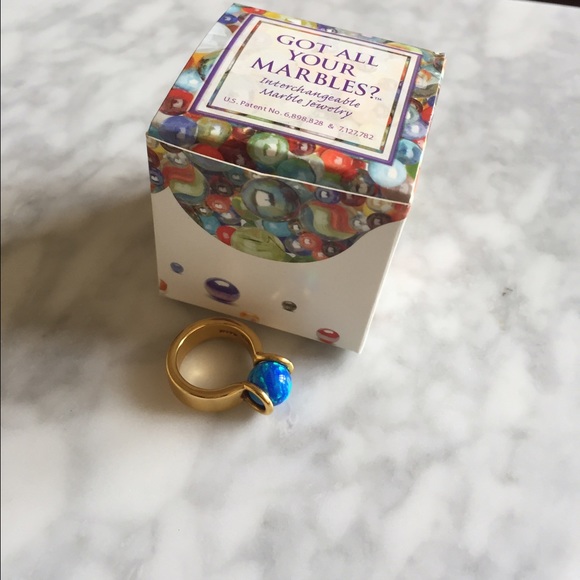 Interchangeable Marble Ring
