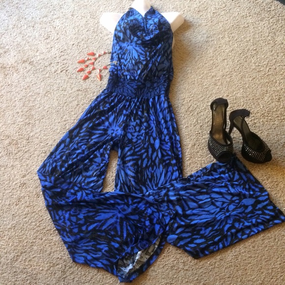 Sexy halter pant suit
