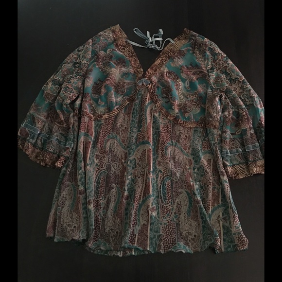 Bell Sleeve Flowy Blouse