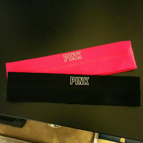 2 VS PINK workout headbands - Picture 1 of 1