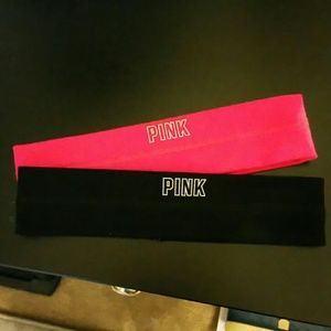2 VS PINK workout headbands