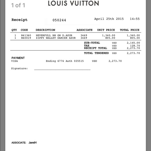 Damier Louis Vuitton wallet