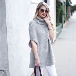 Grey Turtleneck Sweater