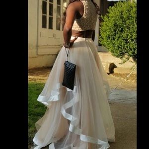 terani couture 2 piece prom dress
